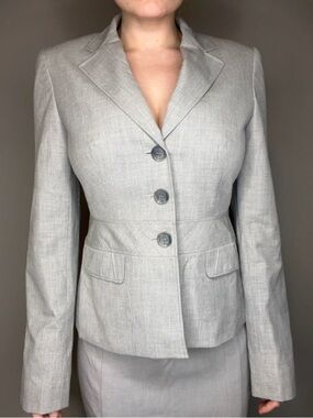 Ann Taylor LOFT Y2K Light Gray Women's Blazer